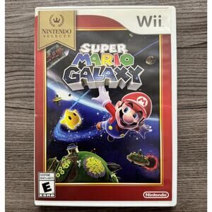 Super Mario Galaxy Nintendo Wii CIB Complete In Box w/ Manual Nintendo Selects